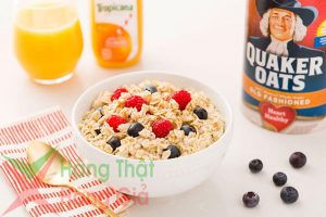 Yến mạch Quaker Oats thật giả
