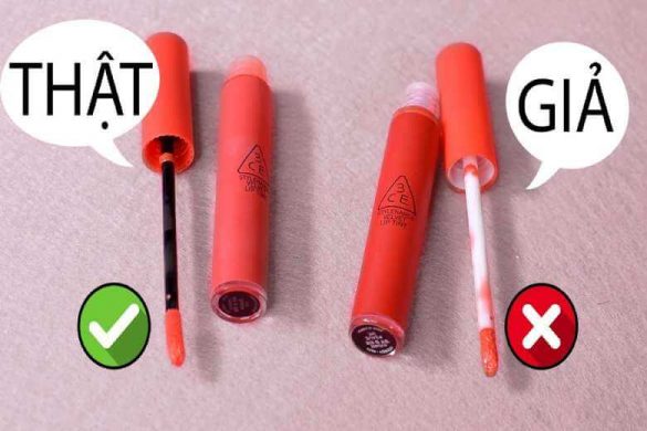 Phân Biệt Son Kem 3ce Velvet Lip Tint Thật Giả