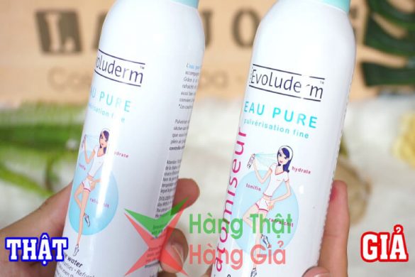 xịt khoáng evoluderm fake